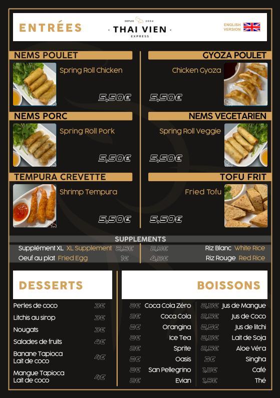 Thaï Vien Express - Menu Image 1